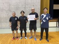 那覇市民卓球大会卓水会男子B３部準優勝